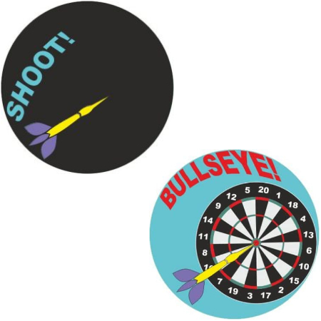 Pissoirkleber "Dart" 