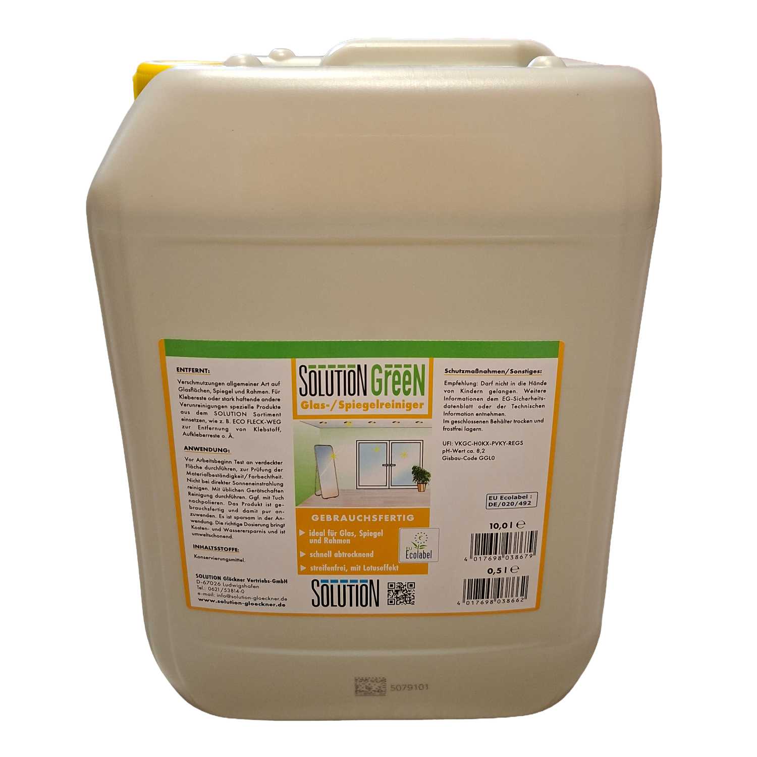 Glas-/Spiegelreiniger SOLUTION GreeN