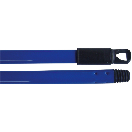 Metall-Stiel blau/rot  140 cm mit italienischem Gewinde