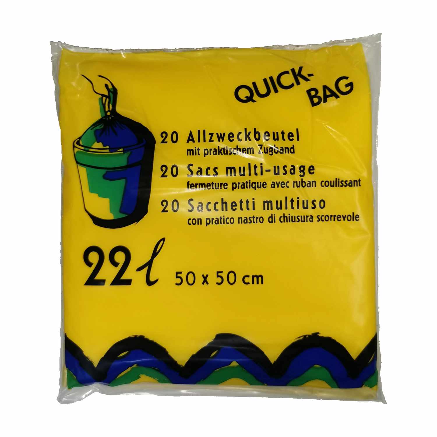 Einlagebeutel  22 Liter mit Zugband (VE = 30 Pack à 20 Sack)