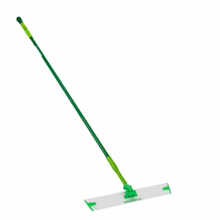 Nasswischgerät  -  Alustiel "Sprinkler" mit Bodenplatte und Clett-Microtex-Mop 40 cm