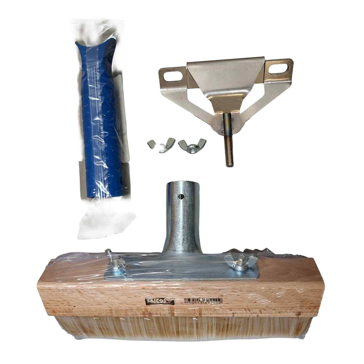 Saicos Fussbodenstreichbürste 220 mm inkl. Handgriff und Stielhalterung