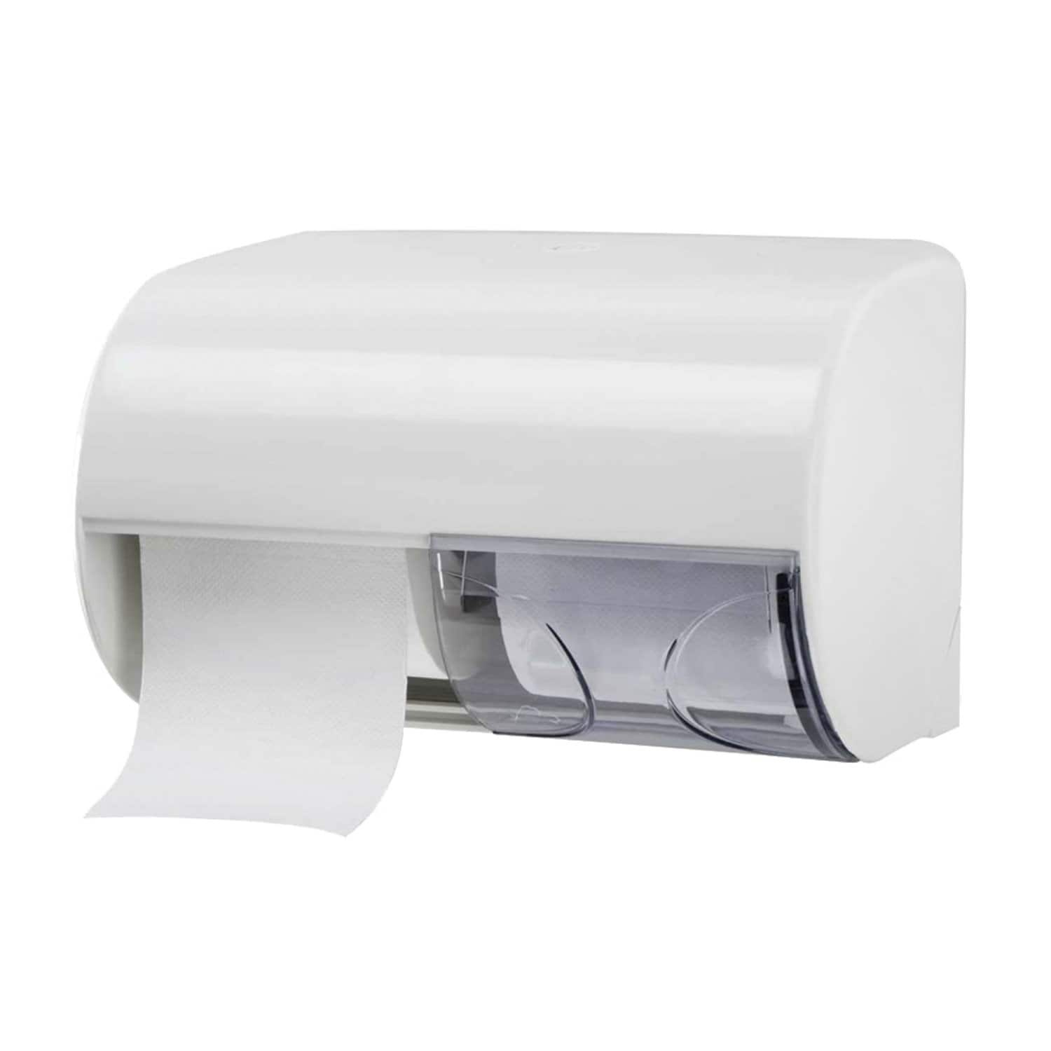 Doppel-Toilettenpapierspender  weiss 