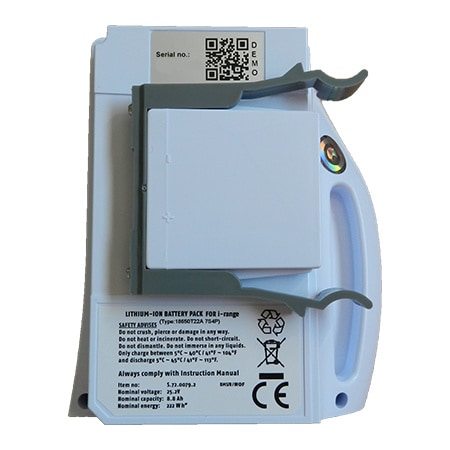 Batterie i-Mop 25.2V 12Ah Klammer grau rechts / ADR Kl. 9 UN-Nr. 3480