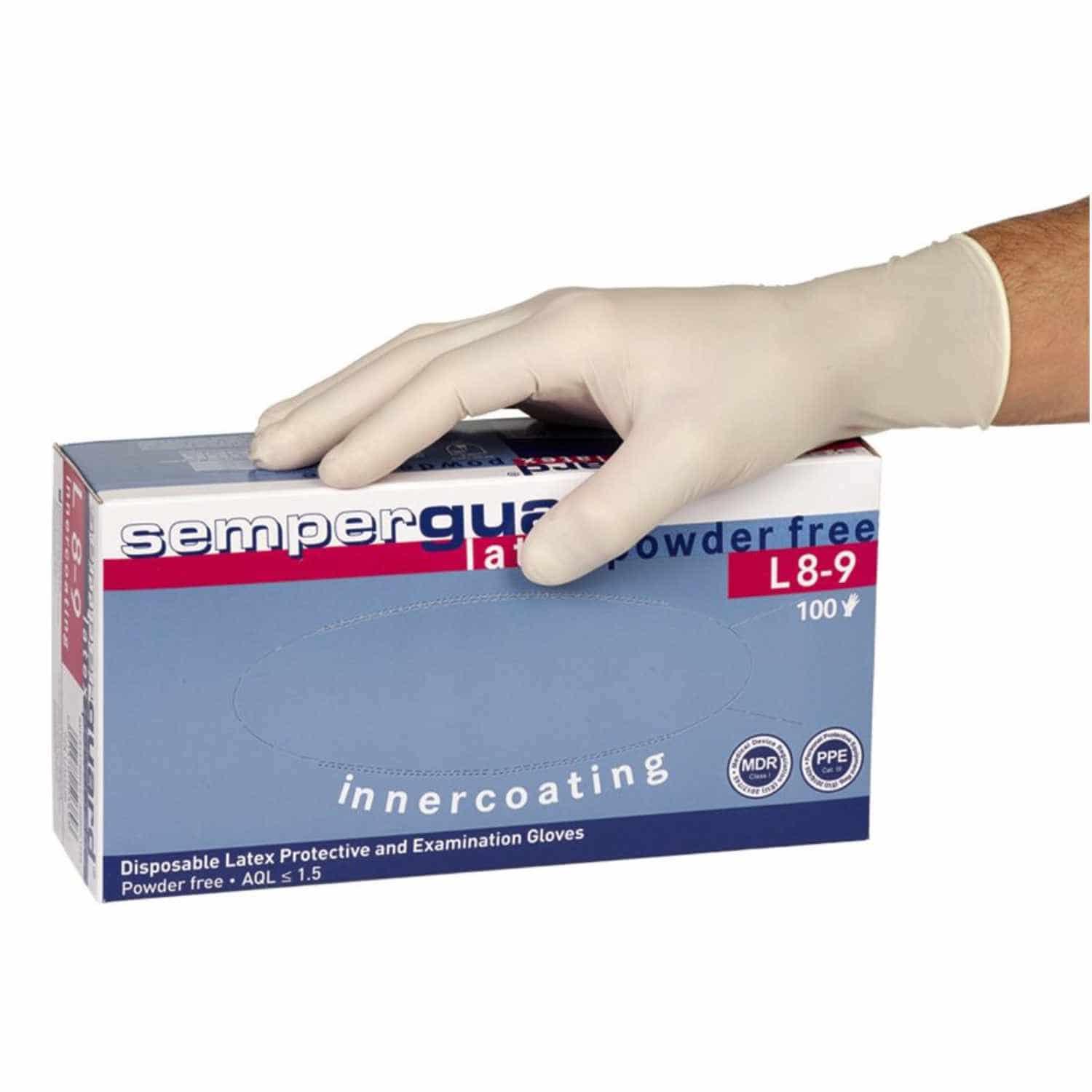 Handschuhe Naturlatex - naturbeige - Gr. L ungepudert - 100 Stk./Pack