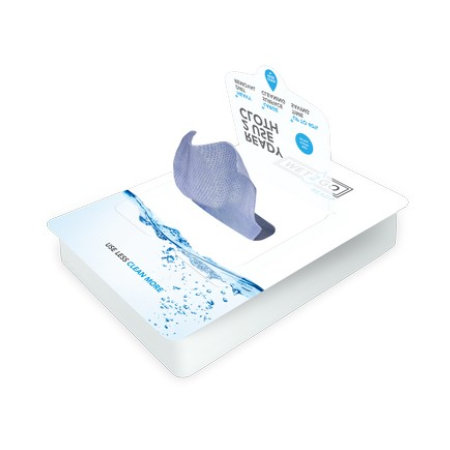 Wet2go Ready Tuch blau - 40 x 30 cm vorgefeuchtetes Tuch - 20 Stk./Pack