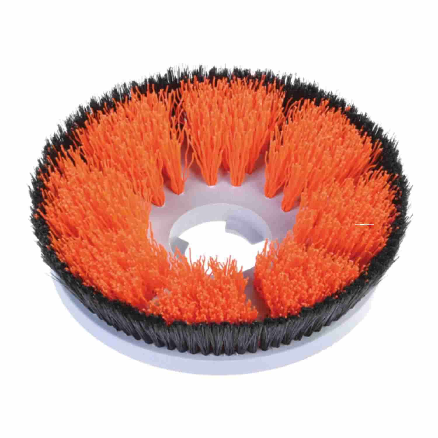 Fegbürste hart - 20 cm - mit Spritzschutz (orange)  zu Moto Scrubber