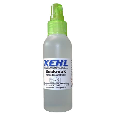 Beckmak Händedesinfektion in 100 ml Dispenser mit Sprühzerstäuber