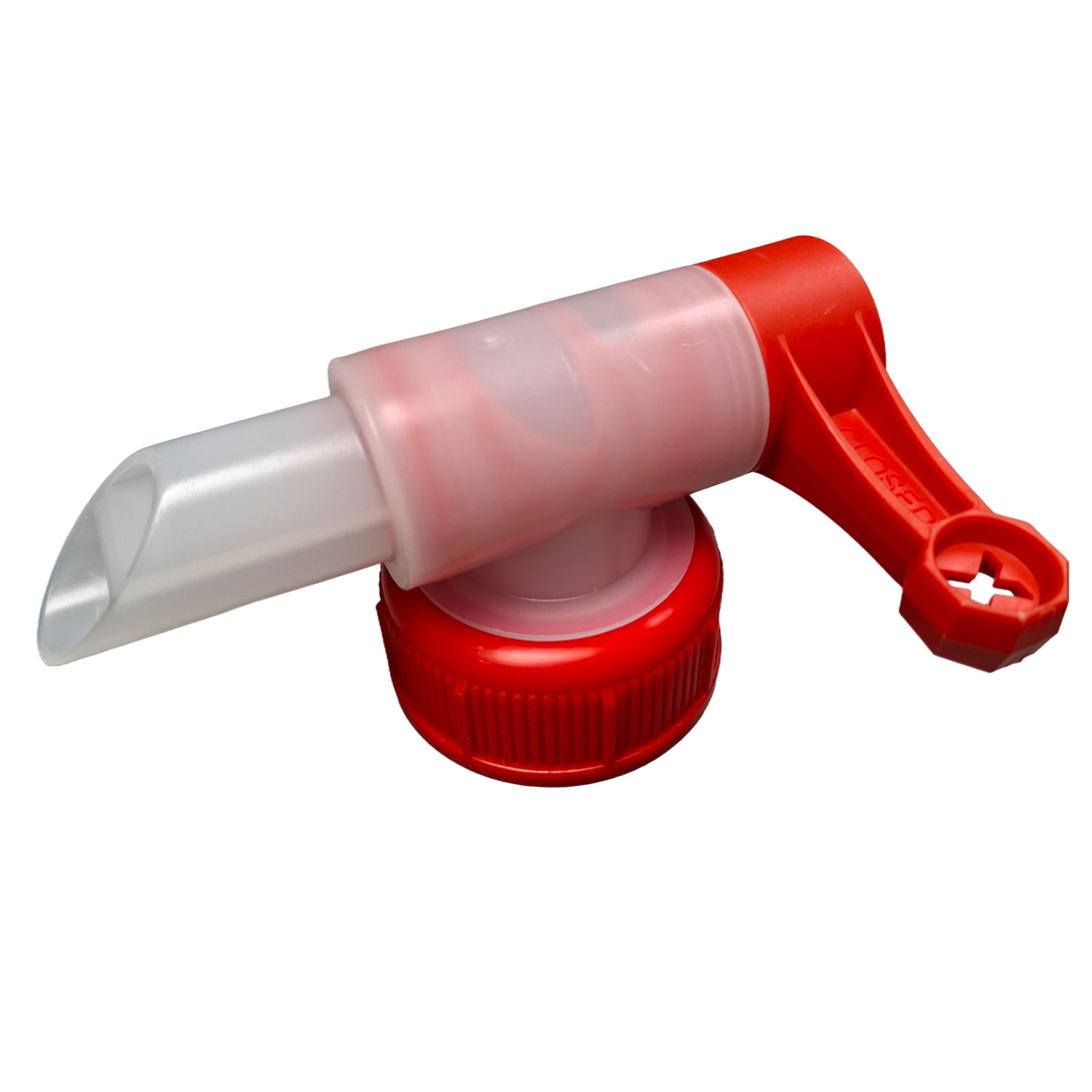 Ablasshahn rot  3/10-Ltr.-Bidon mit breitem Auslass