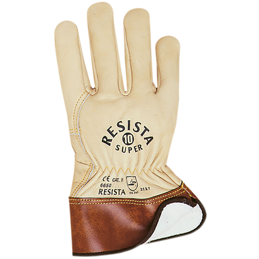 Handschuhe Resista 11 Super, gefüttert - Gr.11 (Schutzhandschuhe aus Kernrindnarbenleder)