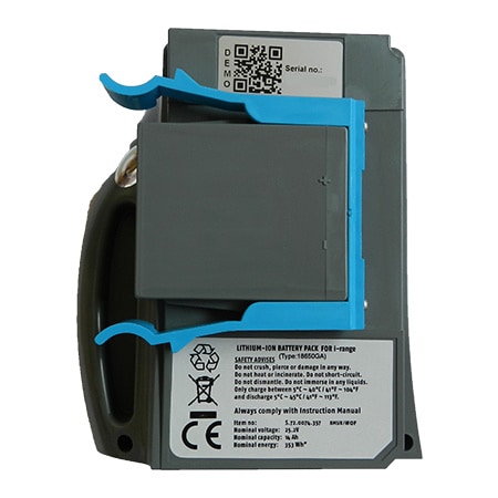 Batterie i-Mop 25.2V 14Ah Klammer blau links ADR Kl. 9 UN-Nr. 3480