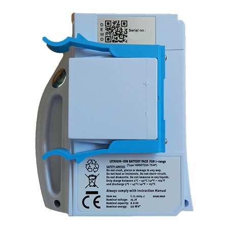 Batterie i-Mop 25.2V 12Ah Klammer blau links / ADR Kl. 9 UN-Nr. 3480